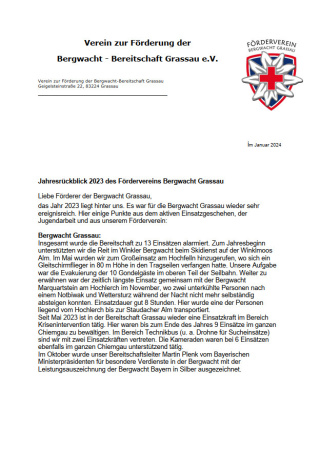 Jahresbericht 2023 Jahresbericht 2023